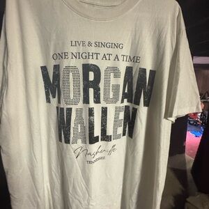 Morgan Wallen One Night At A Time Tour Nashville Concert T Shirt Womens 2XL